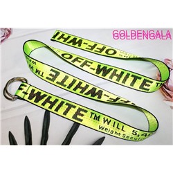 Ремень унисекс OFF-WHITE 3,5х135 см Р9 тип 5