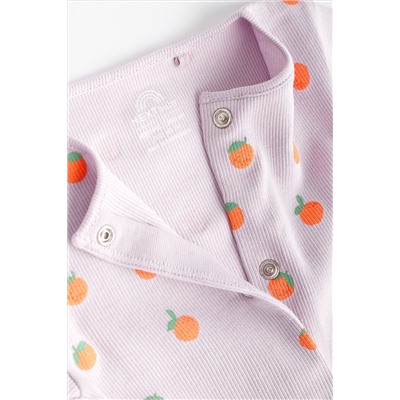 Multi Fruit Print Baby Footless Sleepsuits 3 Pack (0mths-3yrs)