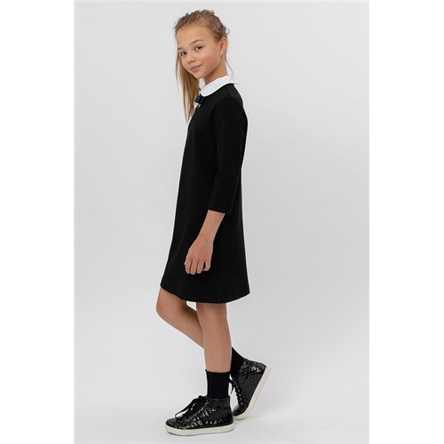 Черное платье с рукавом 3\4 размер 170-84-69