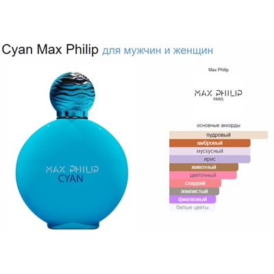 MAX PHILIP CYAN unisex