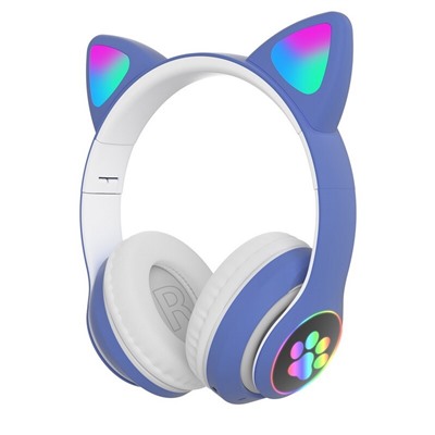 Полноразмерные Bluetooth наушники Cat STN-28 (голубой)