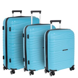 Комплект из 3-х PP чемоданов РР820 Polar (Синий)