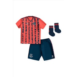 Fanatics Red Everton Hummel Away Baby Kit 2023-24