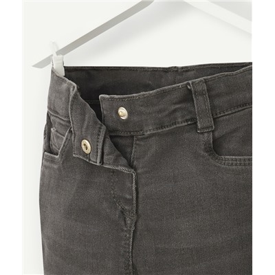 PANTALON SLIM EN DENIM GRIS FONCÉ LESS WATER BÉBÉ FILLE