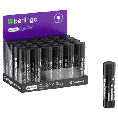 Клей-карандаш Berlingo "Double black"  15гр. (FPp_15010)