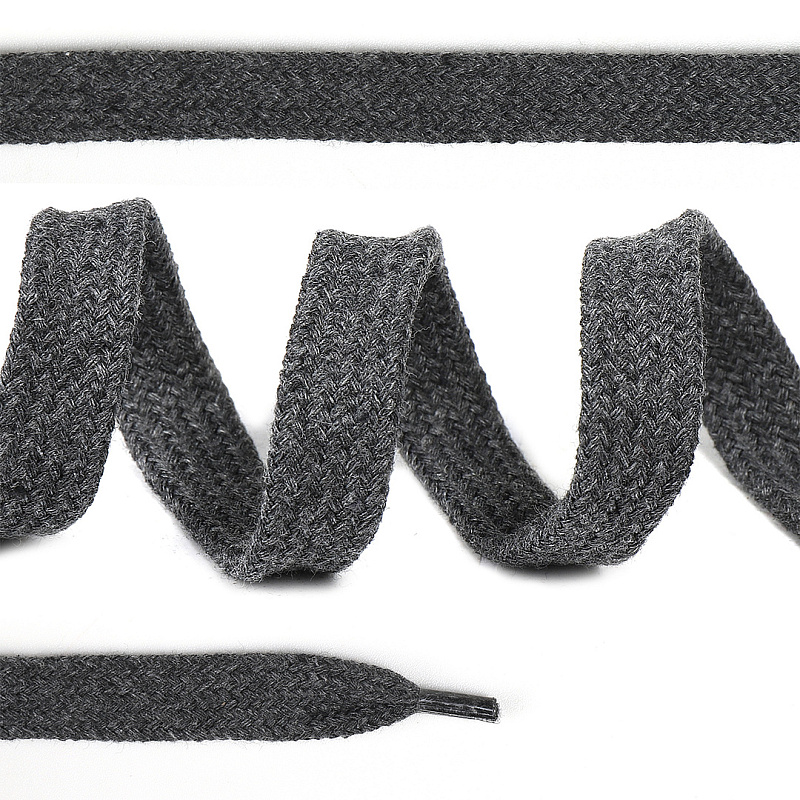 Шнурки плоские разноцветные 4мм классическое плетение 80 cм