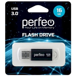 USB 3.0-флеш-накопитель PERFEO 32GB C14 Black metal series