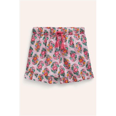 Boden Frill Hem Woven Shorts