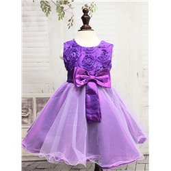 01221 Платье "розочки" фиолетовое
