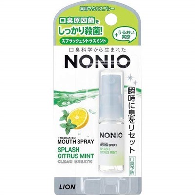LION Спрей "Nonio" для свежего дыхания и предотвращения неприятного запаха изо рта (аромат цитрусовых и мяты) 5 мл / 72