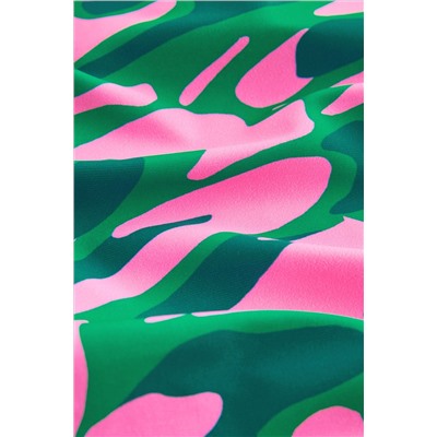 Green/Pink Sports Swimsuit (3-16yrs)