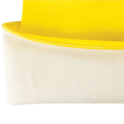 Перчатки МНОГОРАЗОВЫЕ латексные ОФИСМАГ, хлопчатобумажное напыление, размер L (большой), желтые, вес 44 г, 604199