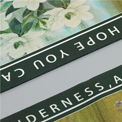 Набор ковриков SAVANNA «Ботаника», 2 шт, 40×120 см, 40×60 см, цвет зелёный