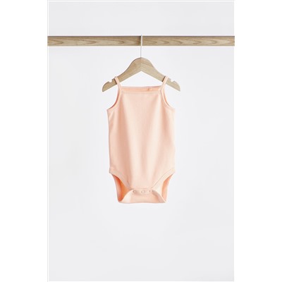 Baby Strappy Vest Bodysuits 5 Pack