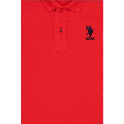 Красная базовая футболка-поло для мальчиков Неожиданная скидка в корзине