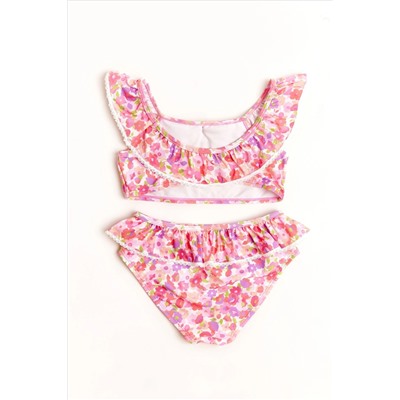 Nicole Miller Pink Floral Bikini Set