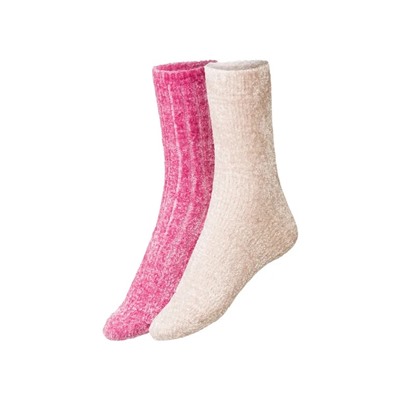 esmara® Damen Kuschelsocken, flauschig weich, 2 Paar