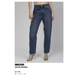 9WG2040  PANTALONE DENIM MOMFIT