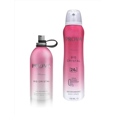 Женские духи Prova Mixed Big Crystal EDP 120 мл и дезодорант 150 мл