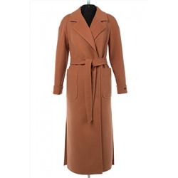 01-11052 Пальто женское демисезонное "Classic Reserve" (пояс) Пальтовая ткань Светло-рыжий