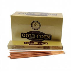 Благовония Nandita Gold Coin 15gm уп-12шт Шоколад Кофе Сандал и Ваниль