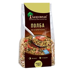 Полба  с зеленой чечевицей  по старорусски "Здороведа", 250г.