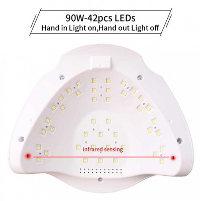 Лампа для сушки ногтей SUN X7 Plus UV+LED 90W