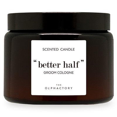 Свеча ароматическая The Olphactory, Better Half, Groom Cologne, 60 ч