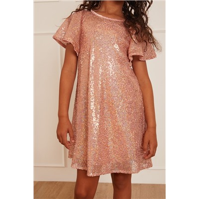 Chi Chi London Sequin Smock Dress