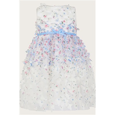 Monsoon Baby Natural Confetti 3D Petal Dress