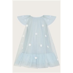 Monsoon Baby Blue Ciara Swing Flutter Dress