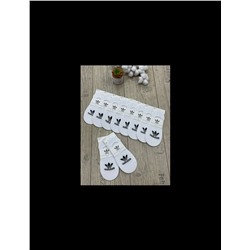 НЖХ-371-11К Носки женские  следы "Бренд Белые