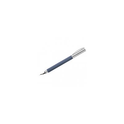 Ручка перьевая Faber-Castell "Ambition OpArt Deep Water" синяя, М=0,75мм, корпус глубокий синий, инд. карт. упаковка
