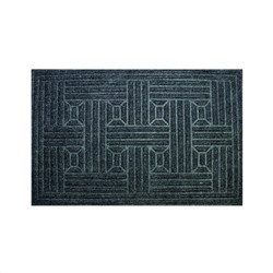 Коврик придверный SunStep, полипропиленовый, 40 x 60 см, черный