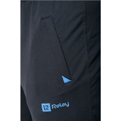 Спортивные брюки М-1224: Тёмно-синий / Ярко-синий