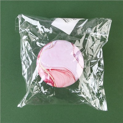 Ароматическая свеча в банке «Розовый мрамор», аромат карамель, 6 х 6 х 4 см.