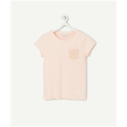 PALE PINK T-SHIRT WITH POCKET