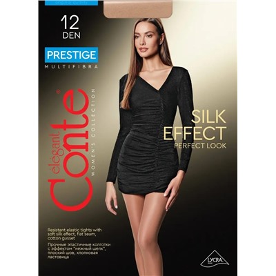 CONTE PRESTIGE 12 Колготки женские с эффектом "нежный шелк"