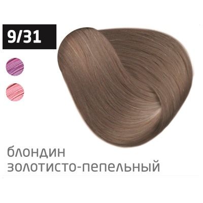 OLLIN N-JOY 9/31 – блондин золотисто-пепельный; перманентная крем-краска для волос 100мл