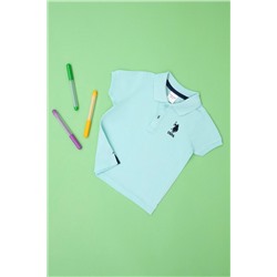 Базовая футболка поло зеленого цвета для мальчиков Неожиданная скидка в корзине