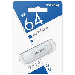 USB карта памяти 64ГБ Smart Buy Scout (белый)