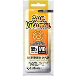 SolBianca Sun Vitamin 35х Крем - автозагар с маслом арганы, экстр.женьшеня и витаминным комплексом 15 мл