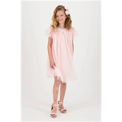 Angels Face Pink Cho Spotted Tulle Butterfly Dress