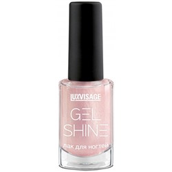 Лак для ногтей LuxVisage GEL SHINE, тон 105 - Светлый розовый с золотистым шиммером