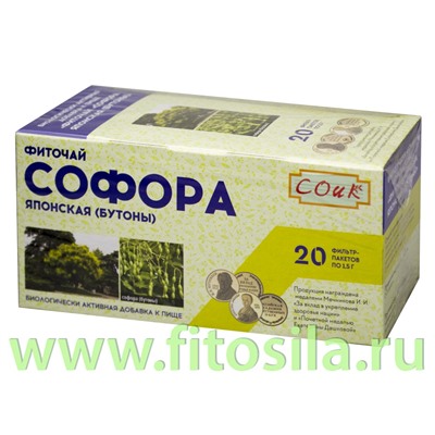 Софора японская (бутоны) фиточай - БАД, "СОИК", 20 ф/п х 1,5 г