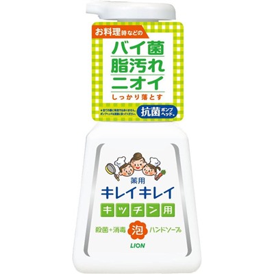 LION Кухонное мыло-пенка для рук "KireiKirei" с антибактериальным эффектом 230 мл, помпа / 20