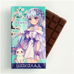 Шоколад молочный «Девушка аниме», 27 г.