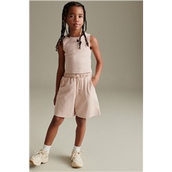 Rib Vest and Wide Leg Short Set (3-16yrs)