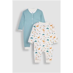 JoJo Maman Bébé 2-Pack Footless Sleepsuits