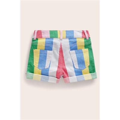 Boden Stripe Denim Shorts